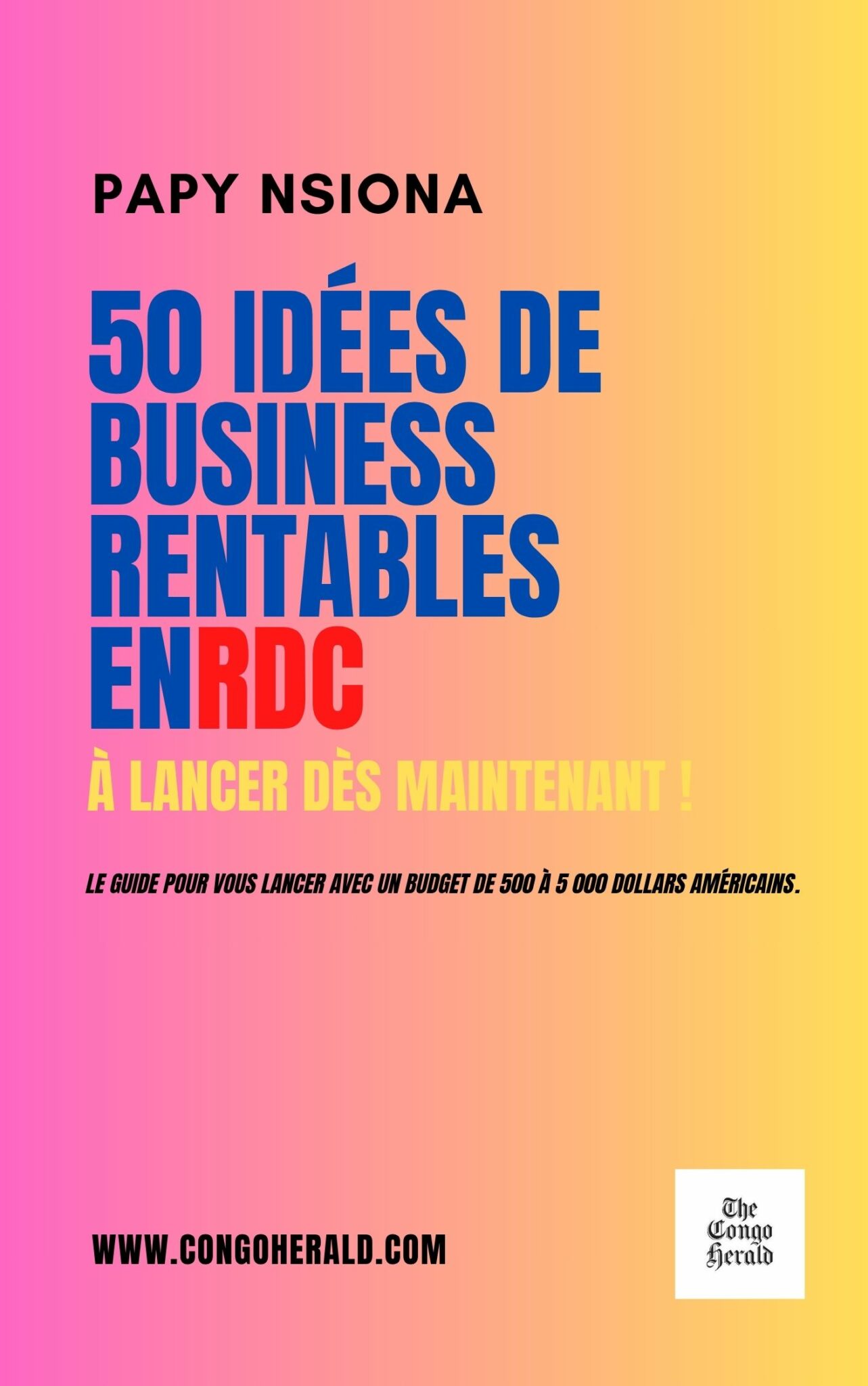 Calbt Business Rdc 50 Idées de Business Rentables en RDC: Un guide pour entreprendre avec ...