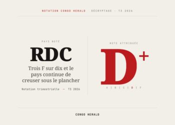 Notation Congo Herald T3 2026 : RDC Note D+, Trois F Sur Dix Et Le Pays Continue De Creuser Sous Le Plancher